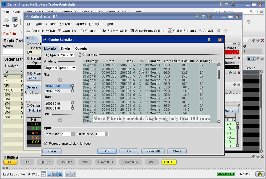 options spread trader