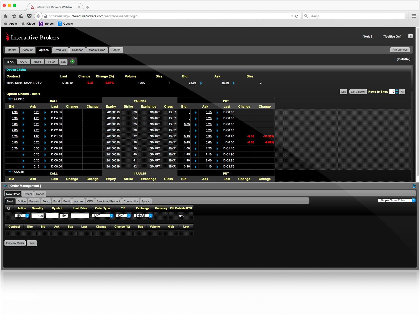 trading fx options interactive brokers
