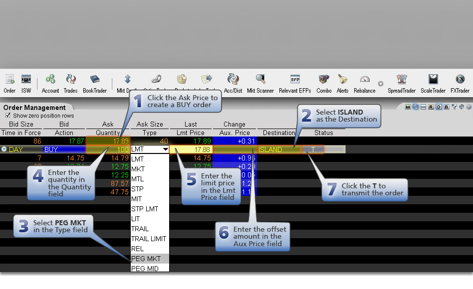 Pegged-to-Market Buy Order