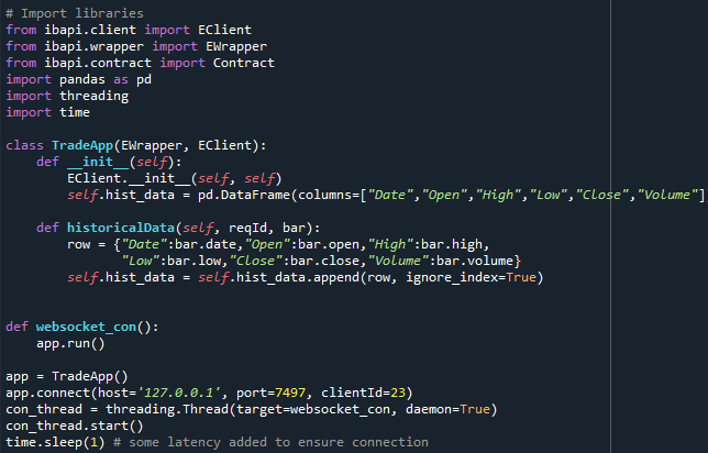 Historical Options & Futures Data using TWS API – Part II | IBKR Quant