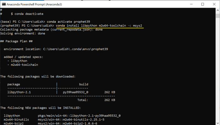 Installing Prophet Library on Windows | IBKR Quant