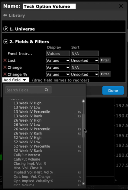 Option Market Scanners