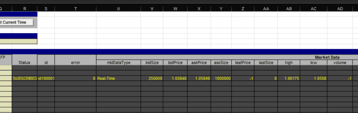 Receive data for DDE inline