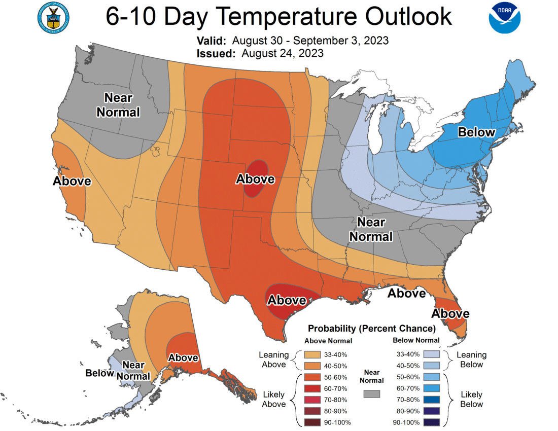 6-10 Day Temperature Outlook