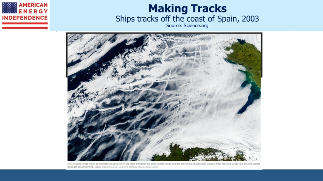 Blog Image August 16 2023 1 Ships tracks off the coast of Spain, 2003