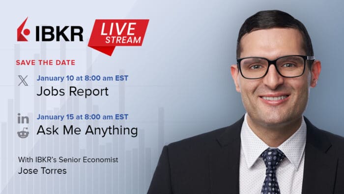 Live Events with IBKR Senior Economist Jose Torres