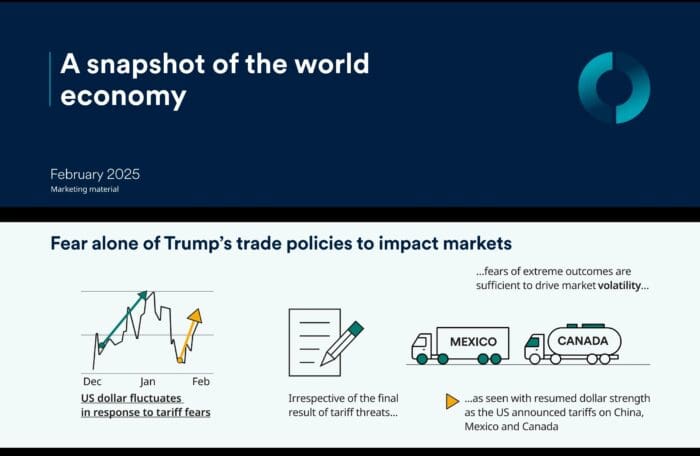 A snapshot of the world economy in February 2025