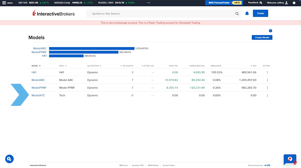 advisor portal select model