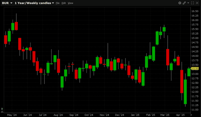 1,800 Long-term Calls Trade in Burford Capital Limited (Symbol: BUR)