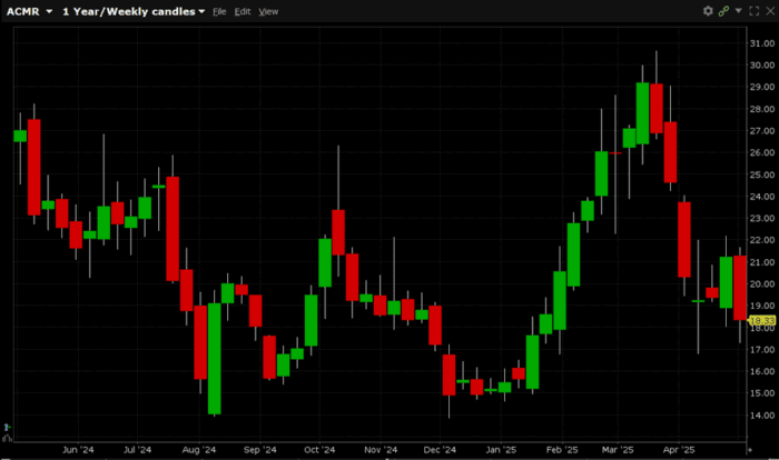4,800 Earnings Expiration Puts Trade in ACM Research, Inc. (Symbol: ACMR)