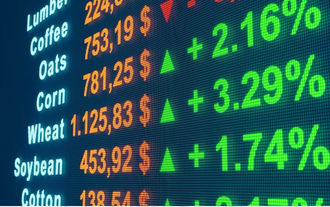 agricultural futures prices