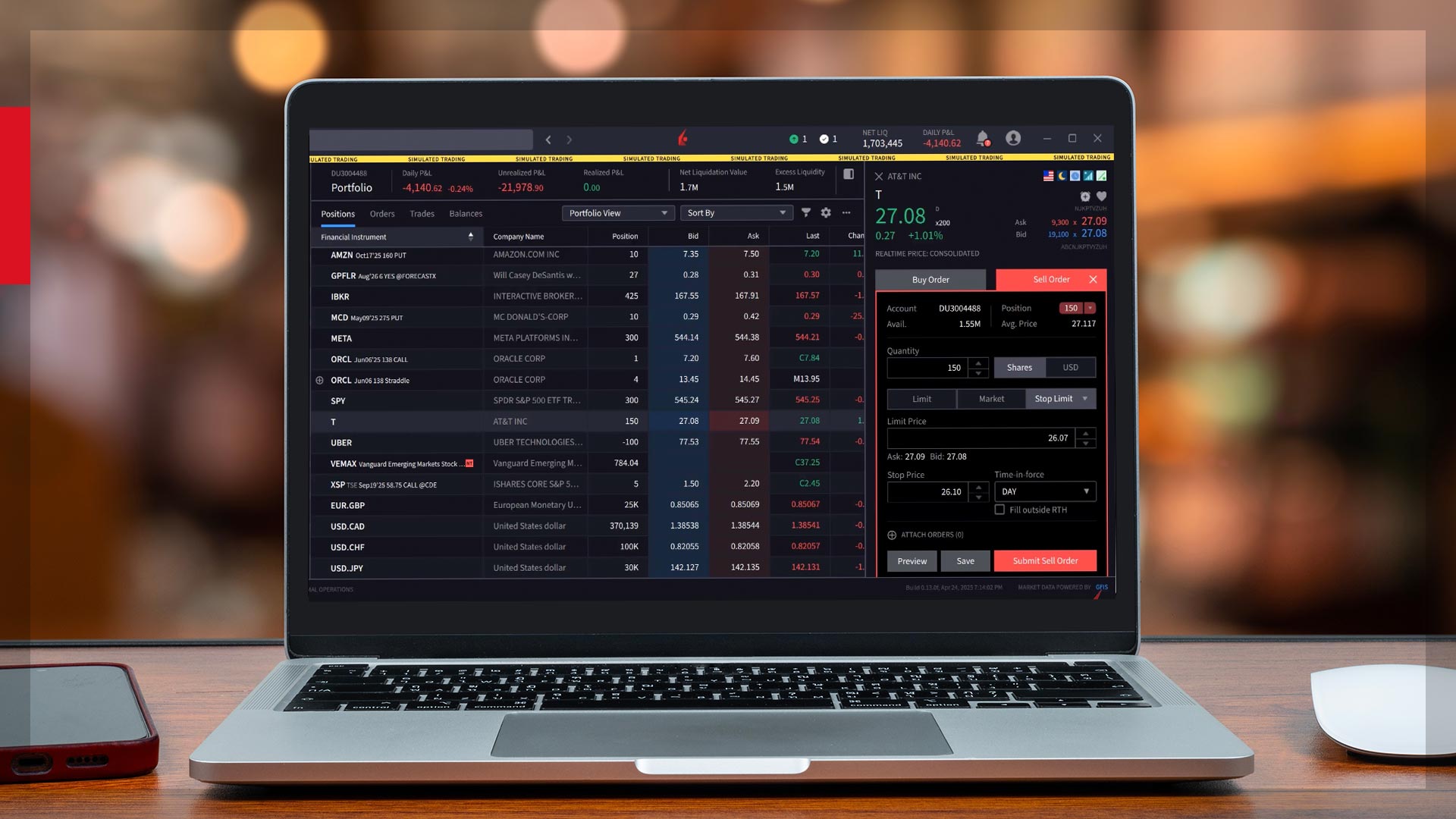 IBKR Desktop Stop Limit Orders | Trading Lesson