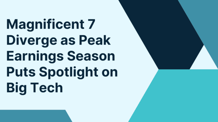 Magnificent 7 Diverge as Peak Earnings Season Puts Spotlight on Big Tech