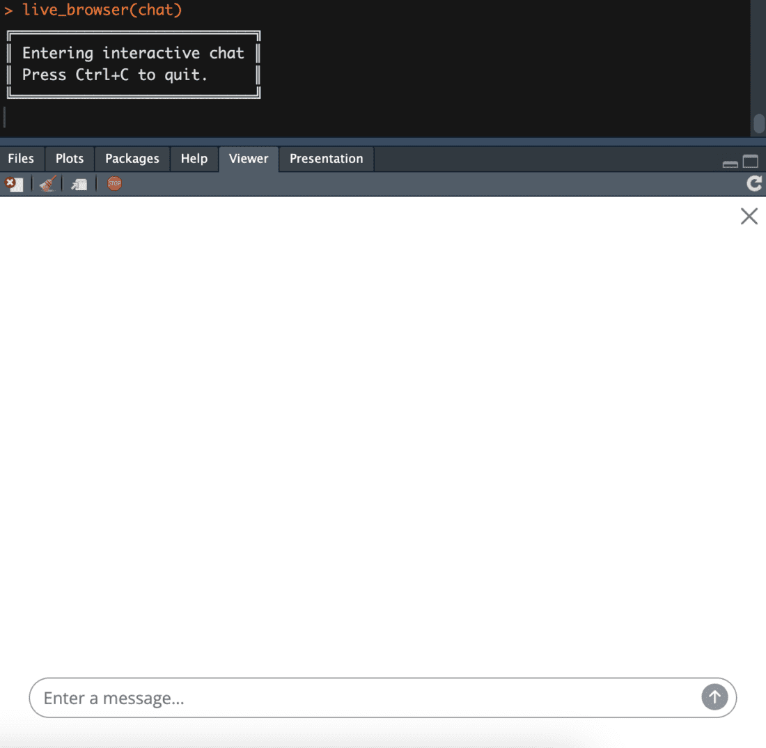 Chat with LLMs on Your R Environment