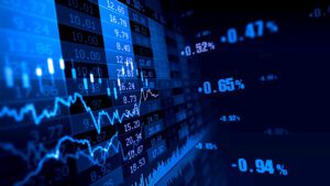 Blue Stock Market Chart
