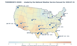 Fair Value Weather & Climate — Thursday, July 30, 2026