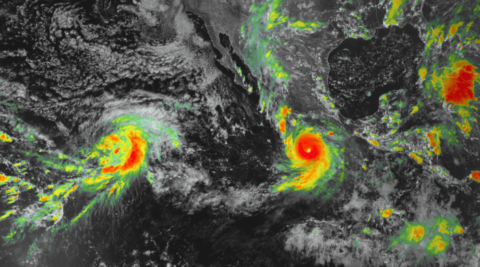Hurricane Polo threatens Mexico and future Tropical Storm Nolo threatens Hawaii