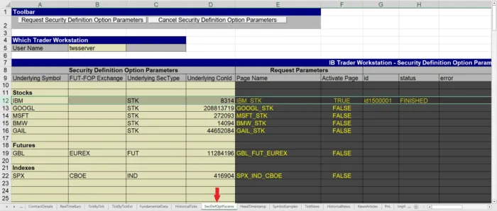 DDE Option Chain