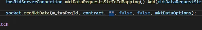 A modified version of the reqMktData request without genericTicks
