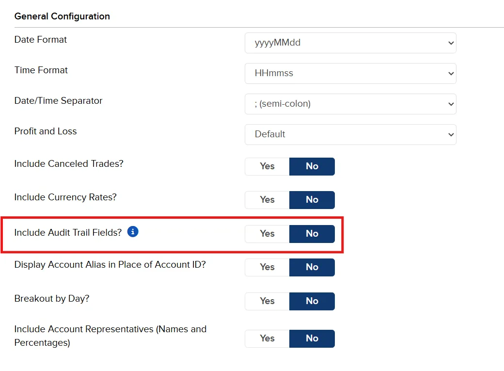 include Audit Trail Fields