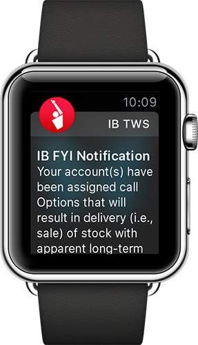 Приложение Interactive Brokers для Apple Watch