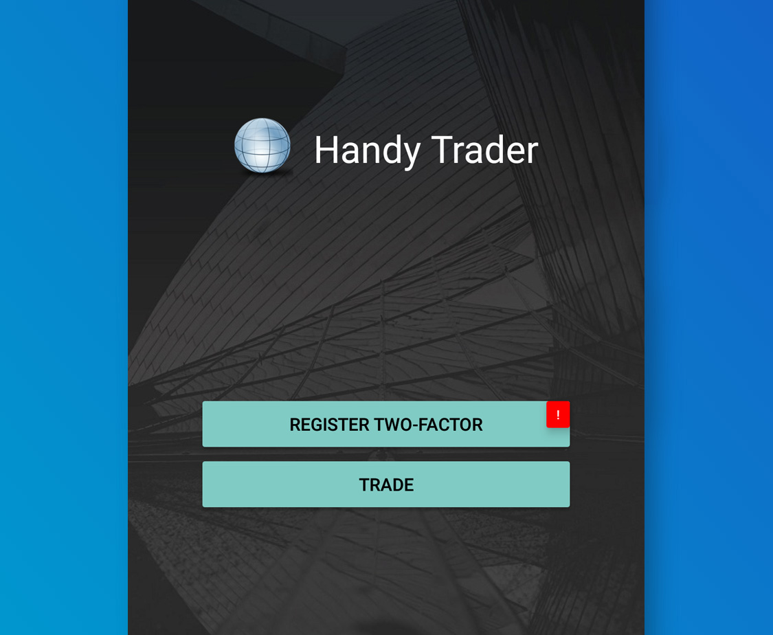 Запустите Handy Trader