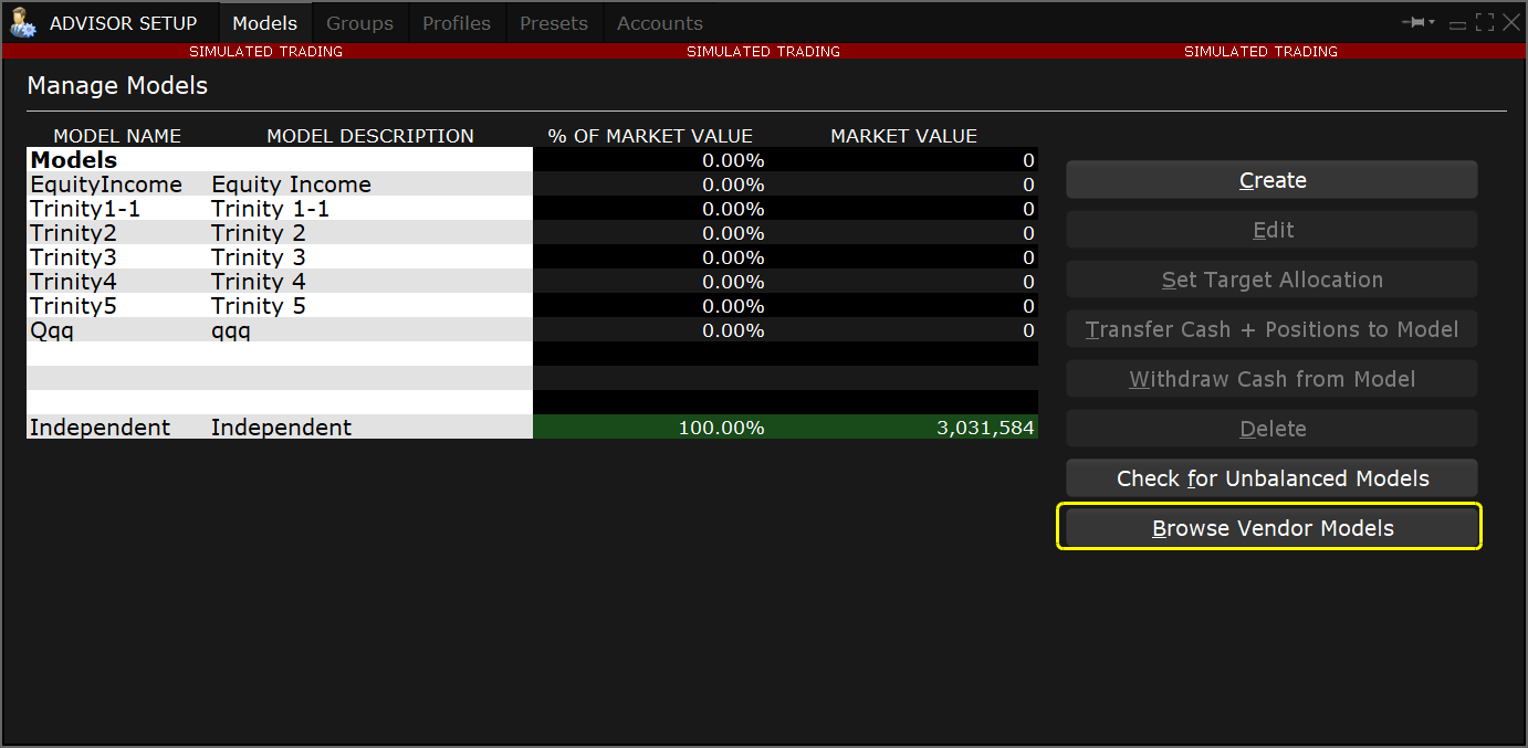 Vendor Model Marketplace