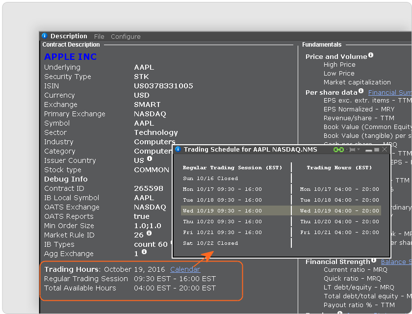 electronic futures trading hours