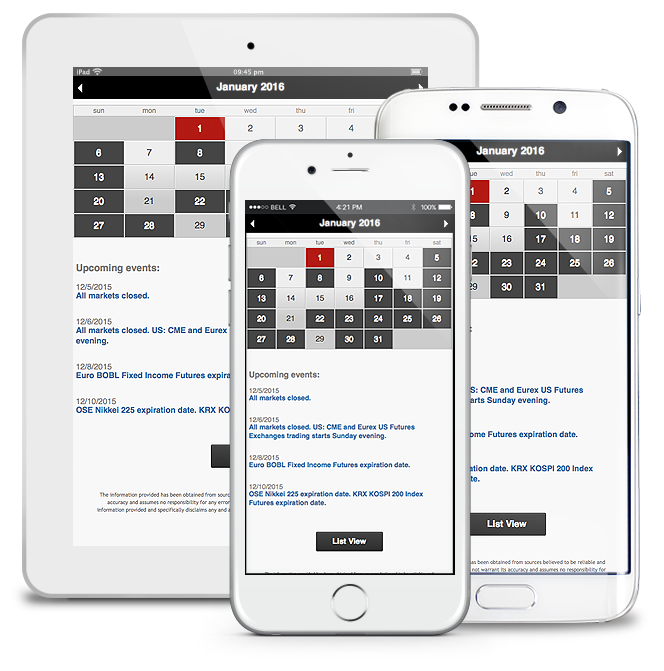 option trading calendar 2015