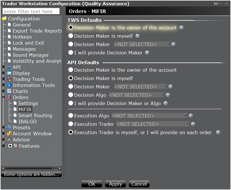 Interactive Brokers Tick Chart