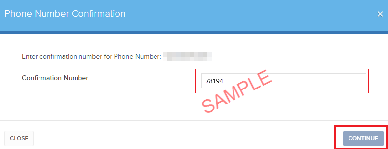 Verifizierung der Telefonnummer