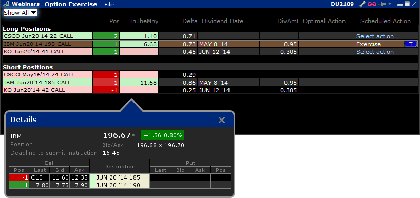 Tws optiontrader