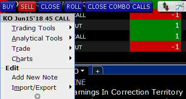 Close a Spread from your Portfolio