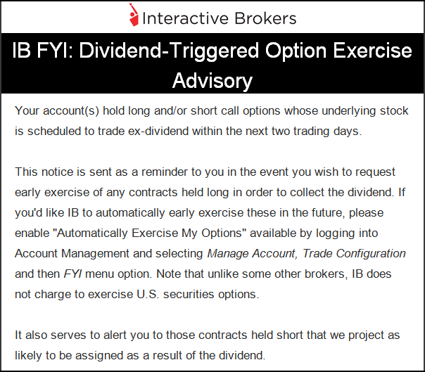 FYI Dividend-Triggered