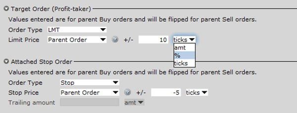 TWS Order Presets