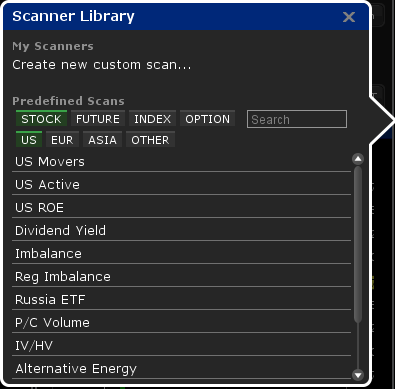 Market Scanners