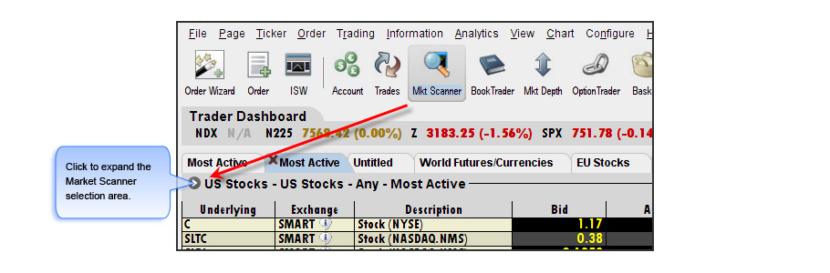 Interactive Brokers Tick Chart