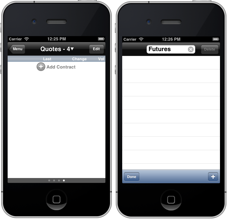 mobileTWS for iPhone