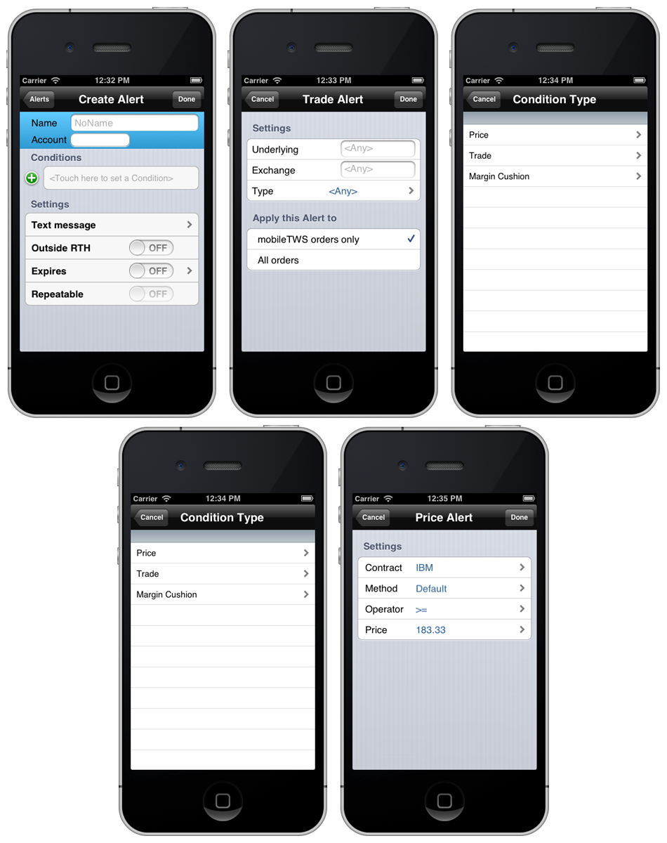 mobileTWS for iPhone