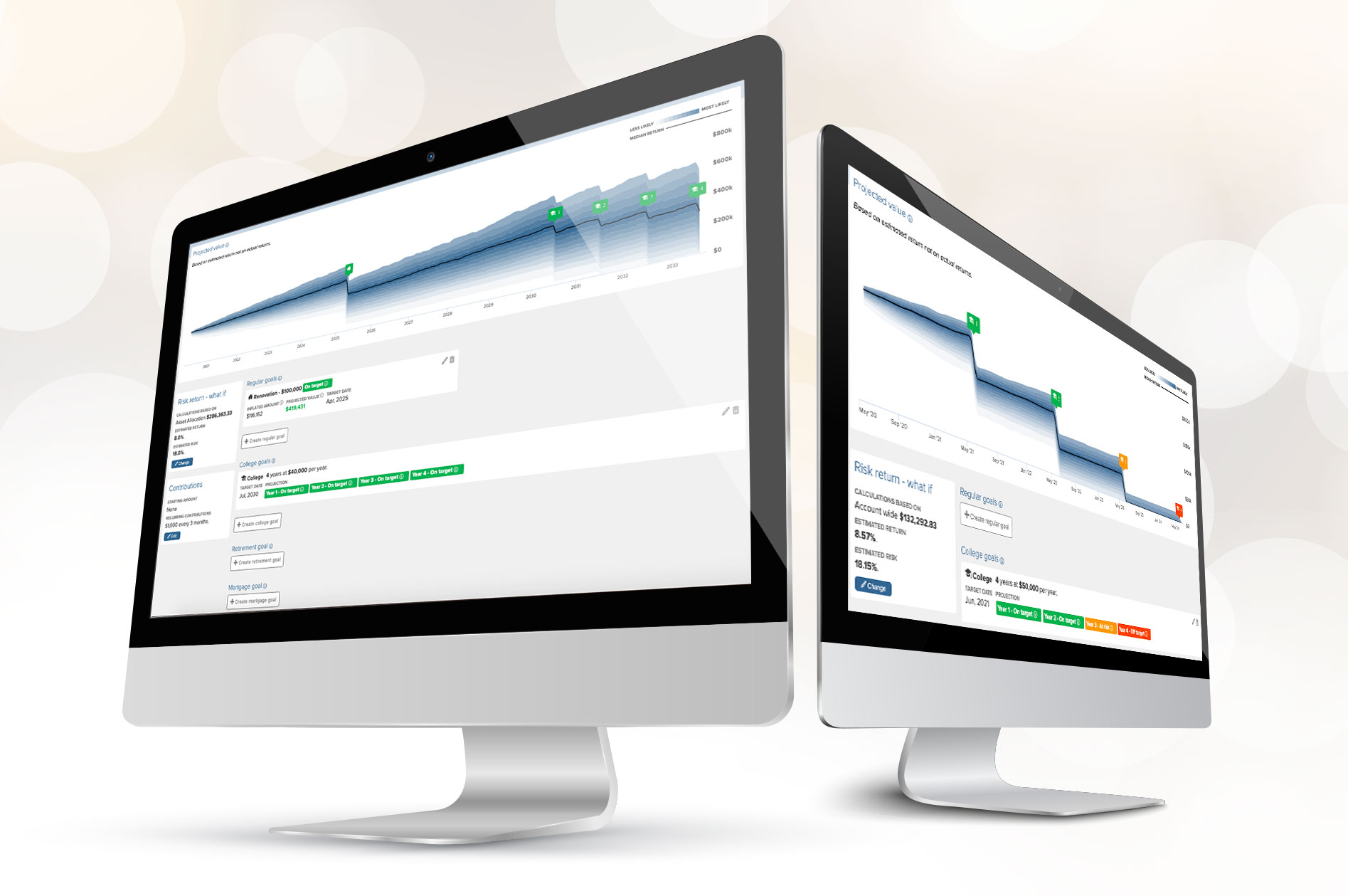 Desktops Showcasing Goal Tracker