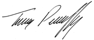 Thomas Peterffy Signature