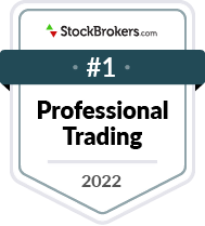 Clasificado número 1 en negociación profesional según StockBrokers.com 2022.