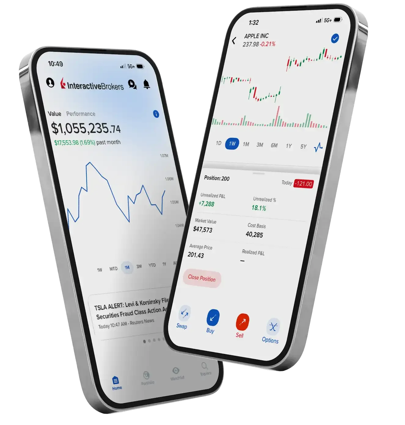GlobalTrader App on Mobile Device