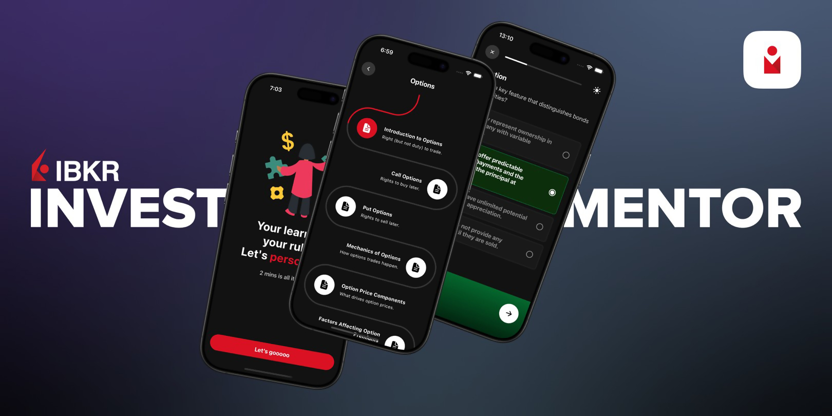 Image of a bull and hear with financial charts in the background